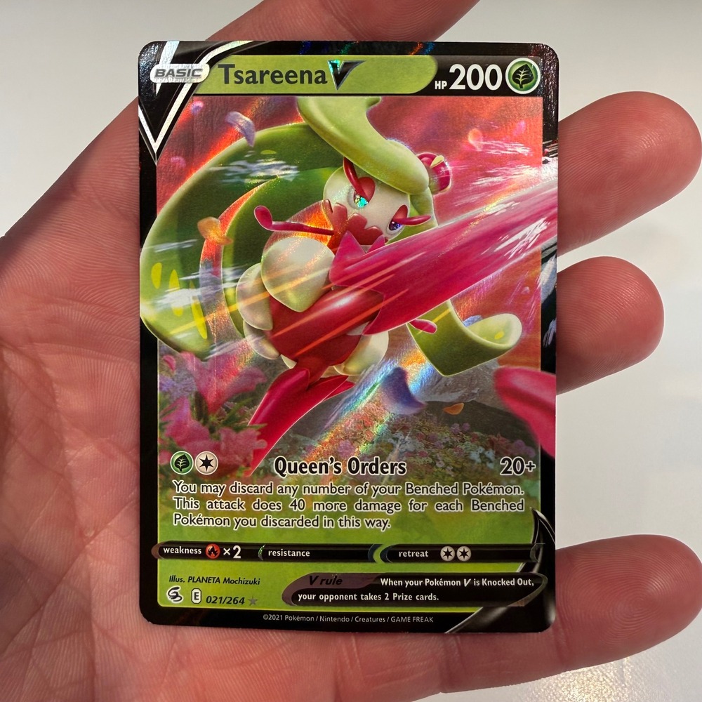Pokemon TCG Tsareena‎ V 021/264 Fusion Strike Ultra Rare Holo NM